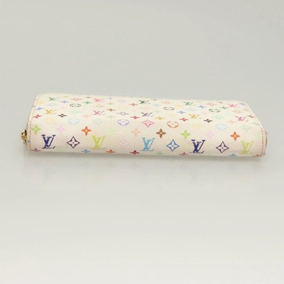 LOUIS VUITTON Monogram Multicolor Zippy Wallet White M60241 LV Auth ki5819 - Picture 6 of 16